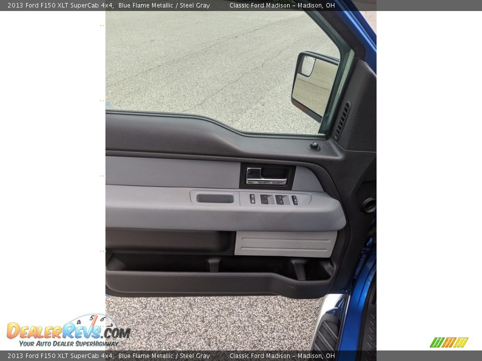 2013 Ford F150 XLT SuperCab 4x4 Blue Flame Metallic / Steel Gray Photo #6