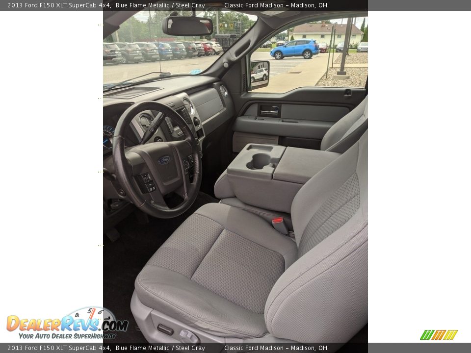 2013 Ford F150 XLT SuperCab 4x4 Blue Flame Metallic / Steel Gray Photo #7