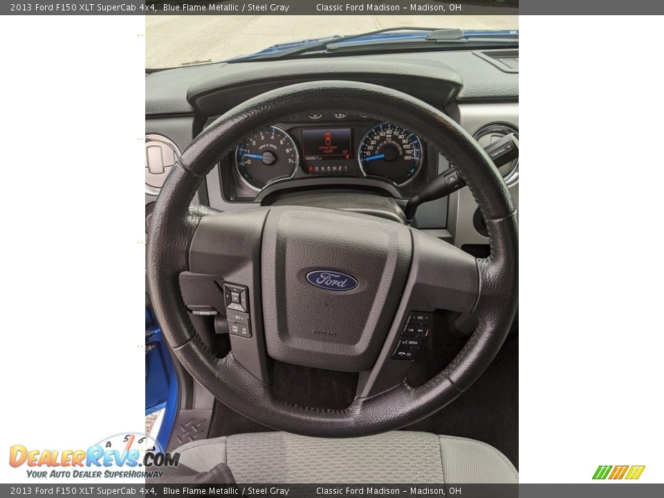 2013 Ford F150 XLT SuperCab 4x4 Blue Flame Metallic / Steel Gray Photo #9