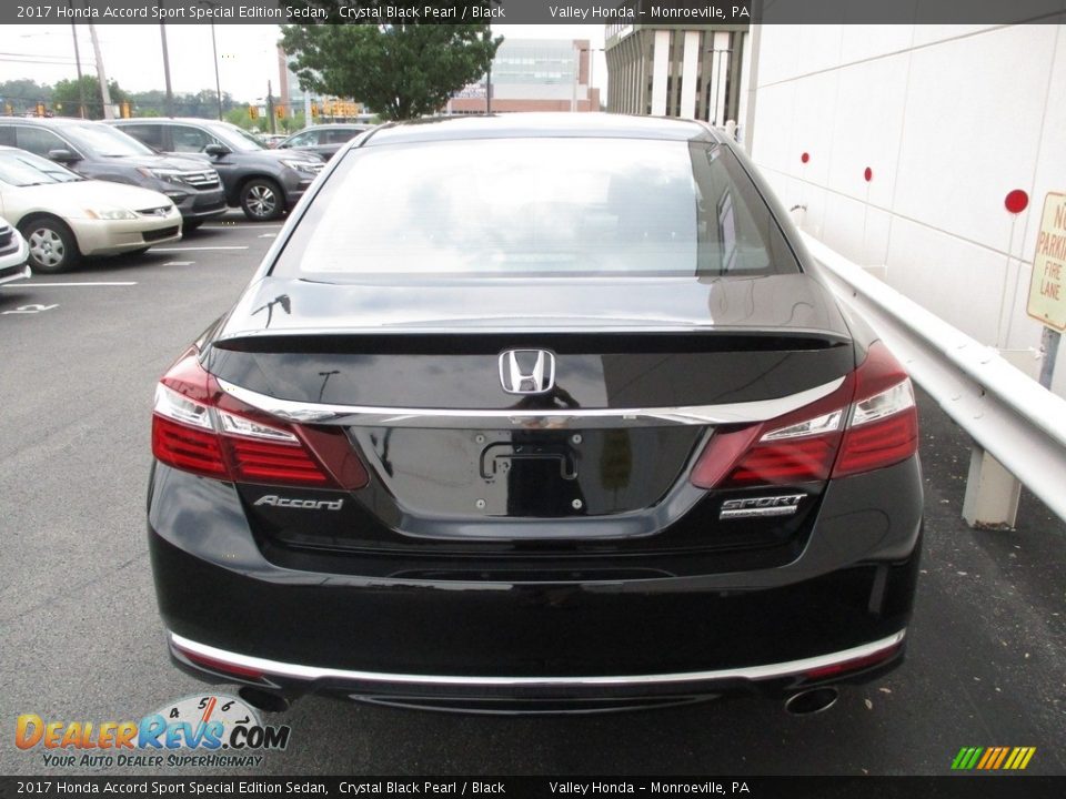 2017 Honda Accord Sport Special Edition Sedan Crystal Black Pearl / Black Photo #4