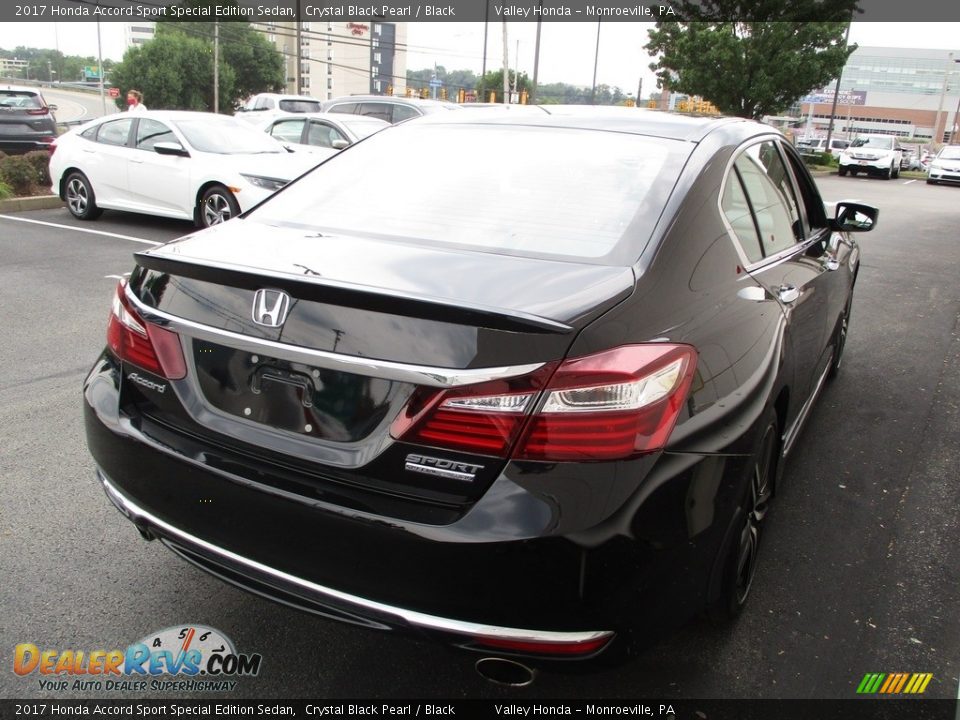 2017 Honda Accord Sport Special Edition Sedan Crystal Black Pearl / Black Photo #5