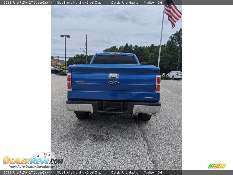 2013 Ford F150 XLT SuperCab 4x4 Blue Flame Metallic / Steel Gray Photo #12