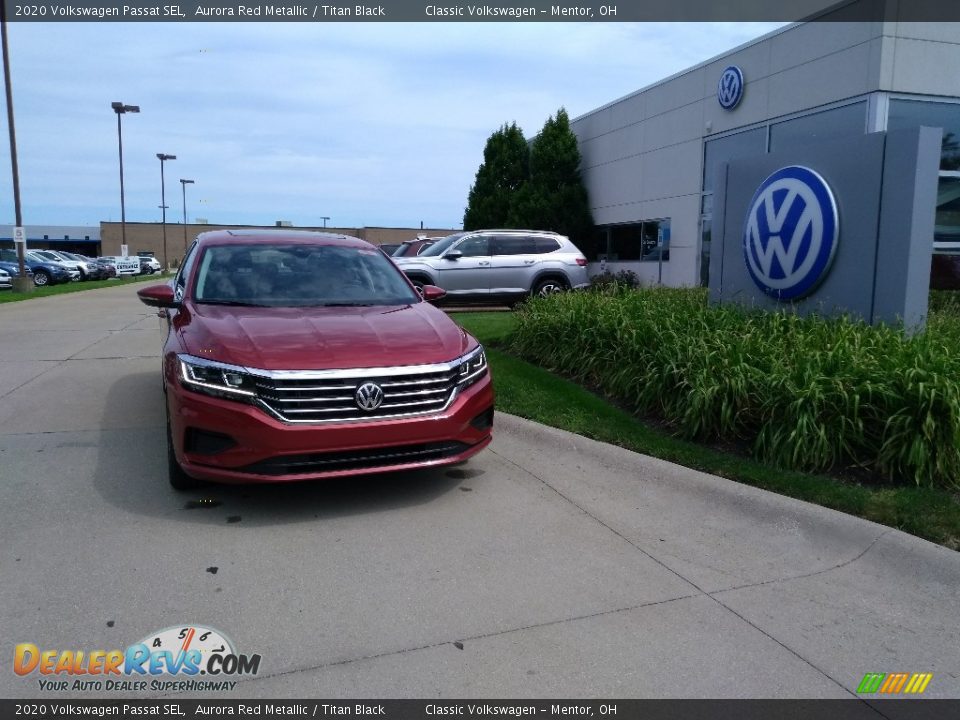 2020 Volkswagen Passat SEL Aurora Red Metallic / Titan Black Photo #1