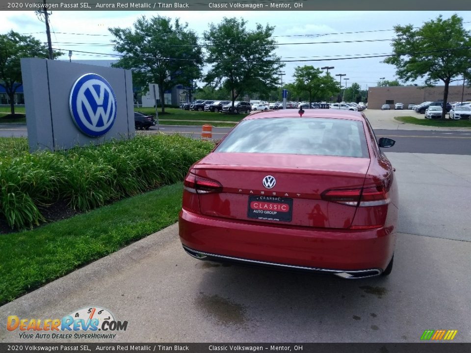 2020 Volkswagen Passat SEL Aurora Red Metallic / Titan Black Photo #3