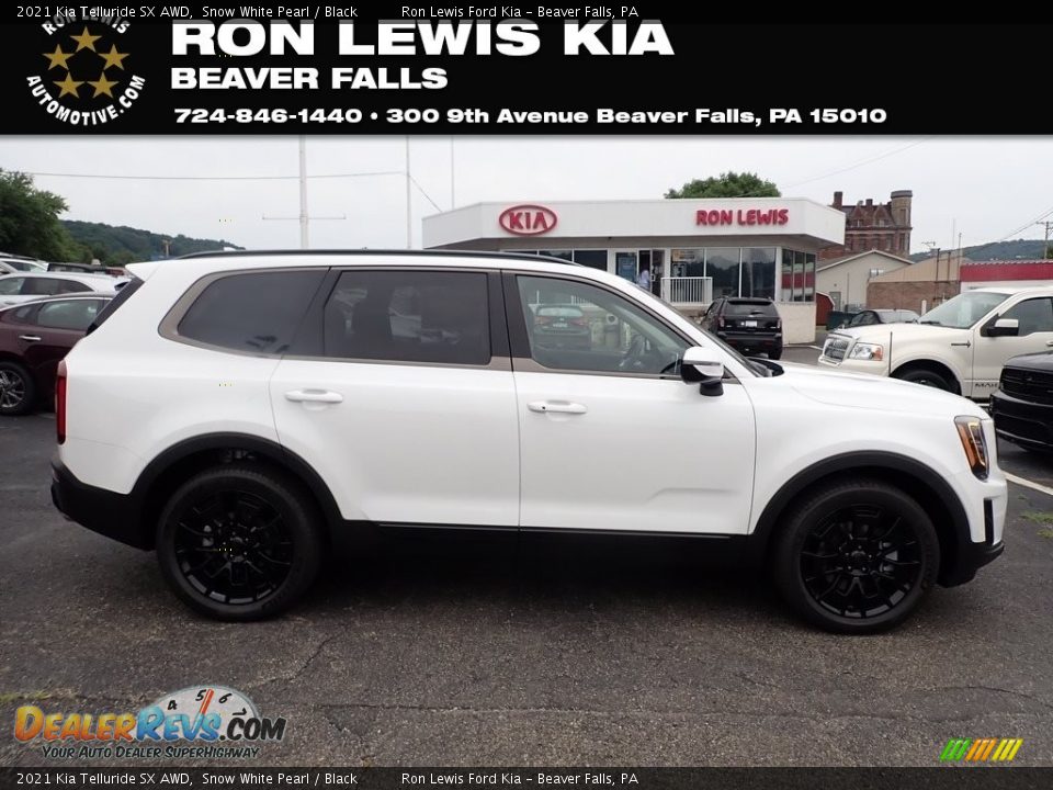 2021 Kia Telluride SX AWD Snow White Pearl / Black Photo #1