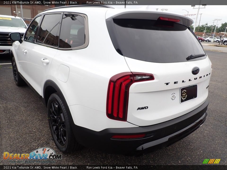 2021 Kia Telluride SX AWD Snow White Pearl / Black Photo #7