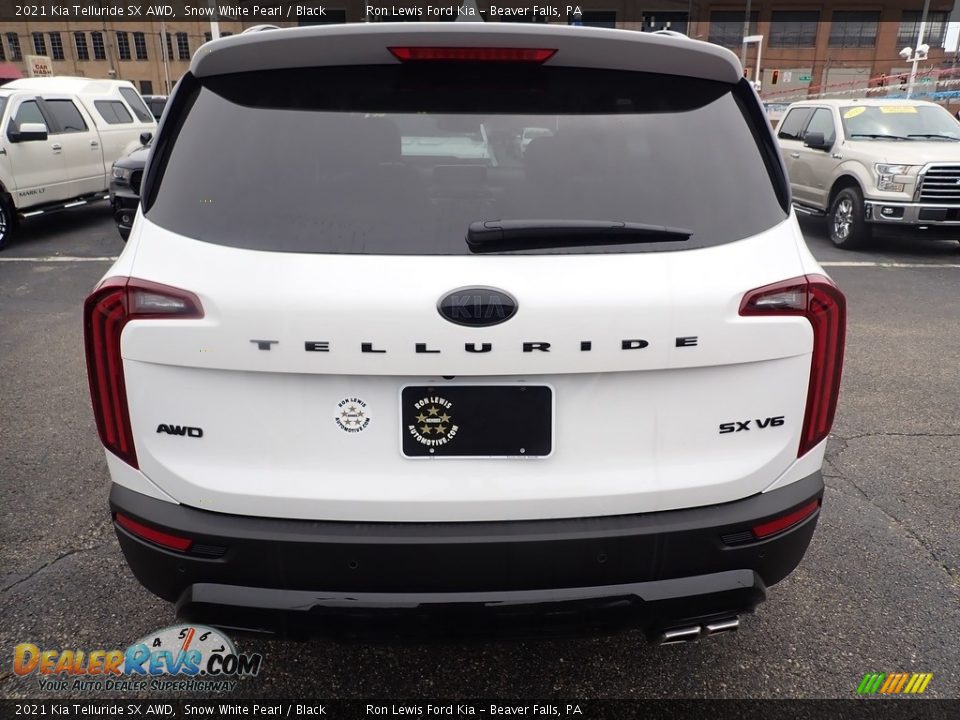 2021 Kia Telluride SX AWD Snow White Pearl / Black Photo #8