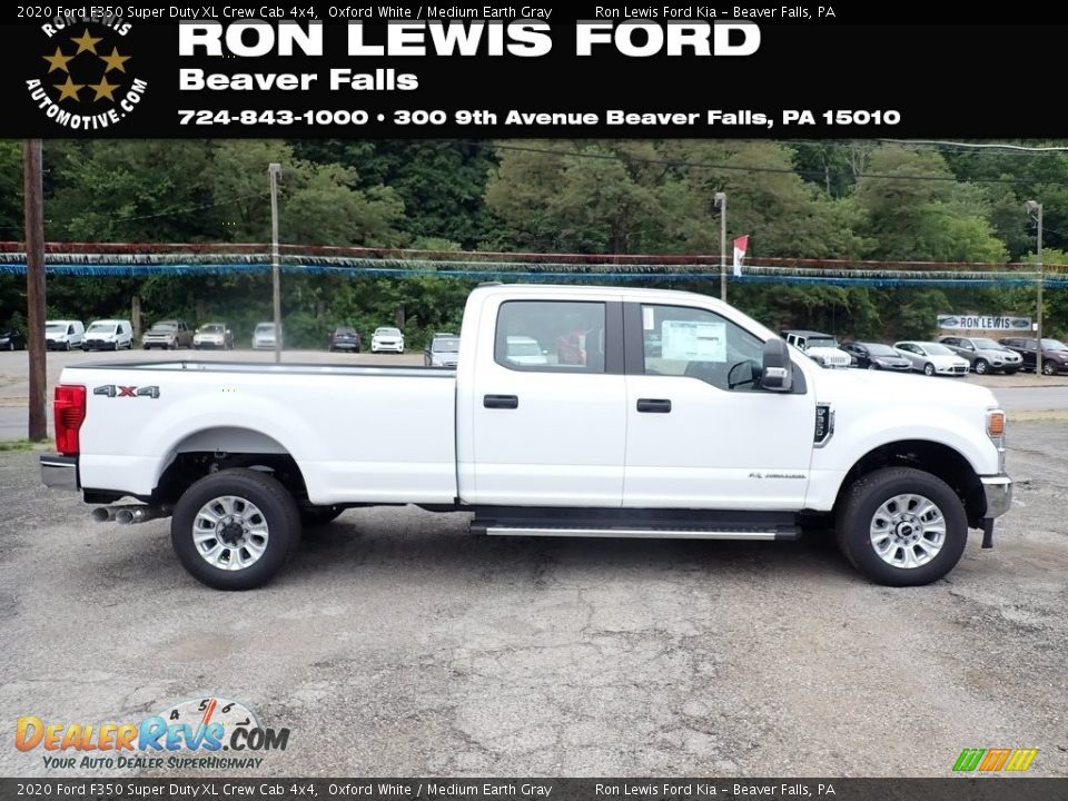 2020 Ford F350 Super Duty XL Crew Cab 4x4 Oxford White / Medium Earth Gray Photo #1