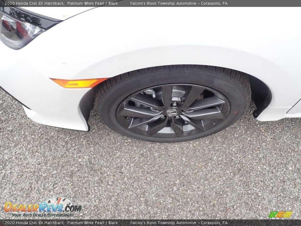 2020 Honda Civic EX Hatchback Platinum White Pearl / Black Photo #7