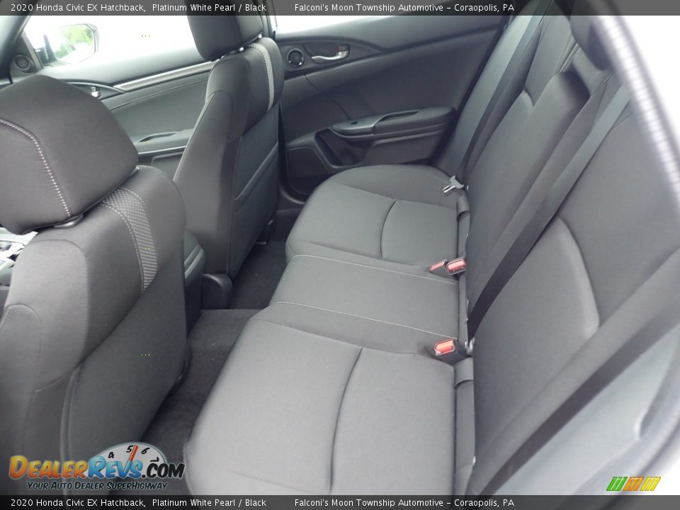 2020 Honda Civic EX Hatchback Platinum White Pearl / Black Photo #9