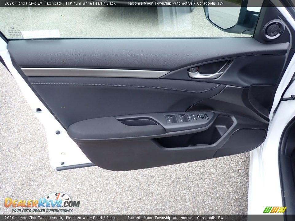 2020 Honda Civic EX Hatchback Platinum White Pearl / Black Photo #11
