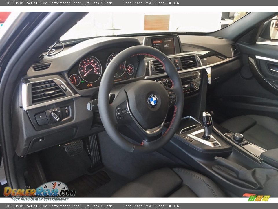 2018 BMW 3 Series 330e iPerformance Sedan Jet Black / Black Photo #4