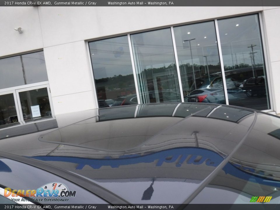 2017 Honda CR-V EX AWD Gunmetal Metallic / Gray Photo #3