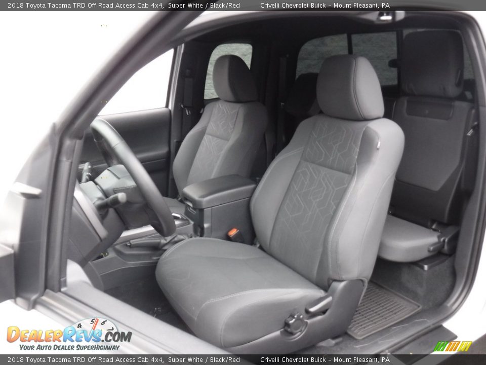 2018 Toyota Tacoma TRD Off Road Access Cab 4x4 Super White / Black/Red Photo #19