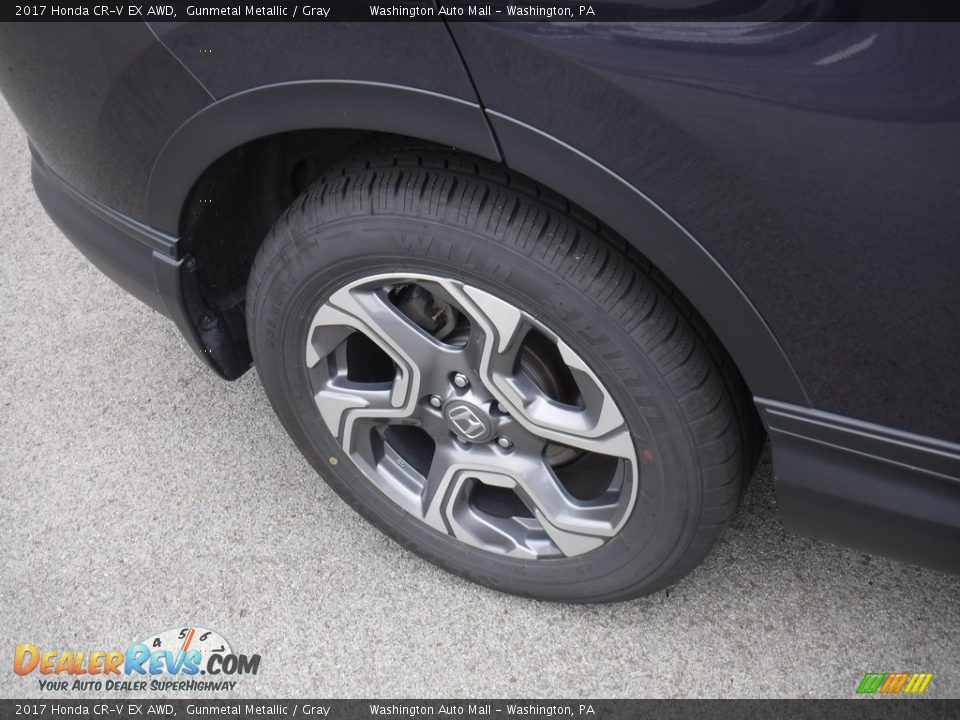 2017 Honda CR-V EX AWD Gunmetal Metallic / Gray Photo #4