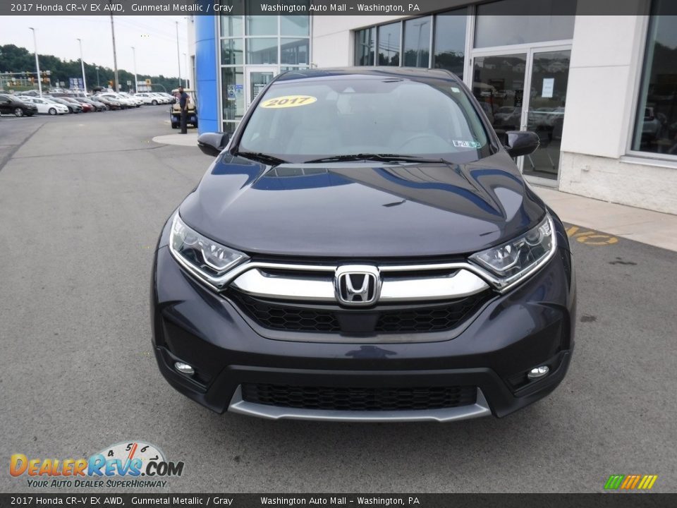 2017 Honda CR-V EX AWD Gunmetal Metallic / Gray Photo #5