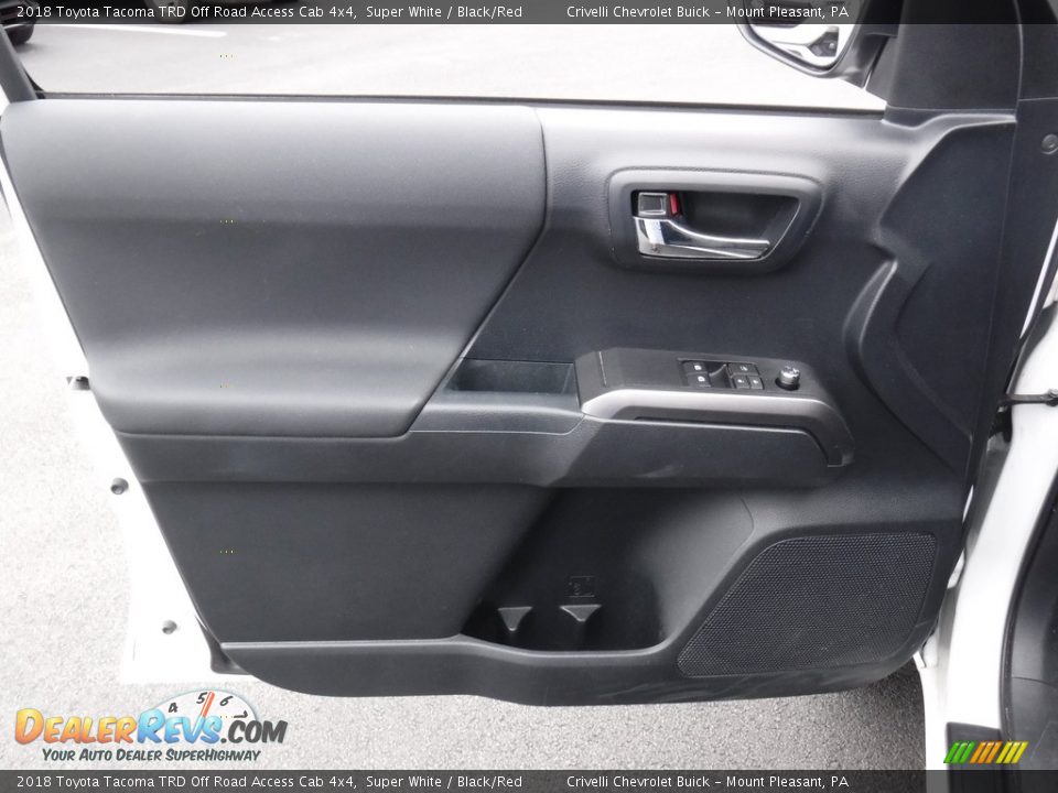 2018 Toyota Tacoma TRD Off Road Access Cab 4x4 Super White / Black/Red Photo #21