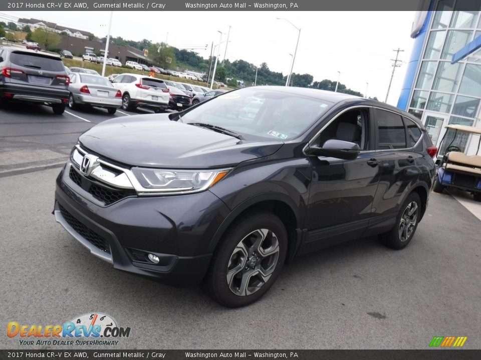2017 Honda CR-V EX AWD Gunmetal Metallic / Gray Photo #6