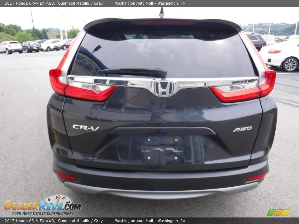 2017 Honda CR-V EX AWD Gunmetal Metallic / Gray Photo #9