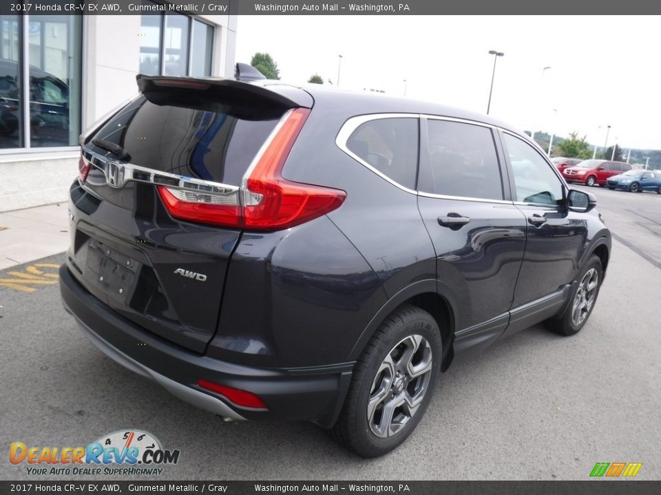 2017 Honda CR-V EX AWD Gunmetal Metallic / Gray Photo #10