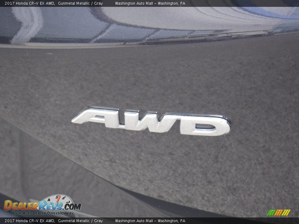 2017 Honda CR-V EX AWD Gunmetal Metallic / Gray Photo #11