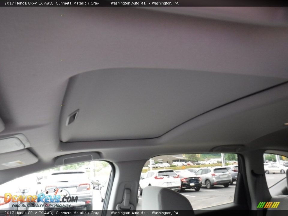 2017 Honda CR-V EX AWD Gunmetal Metallic / Gray Photo #12