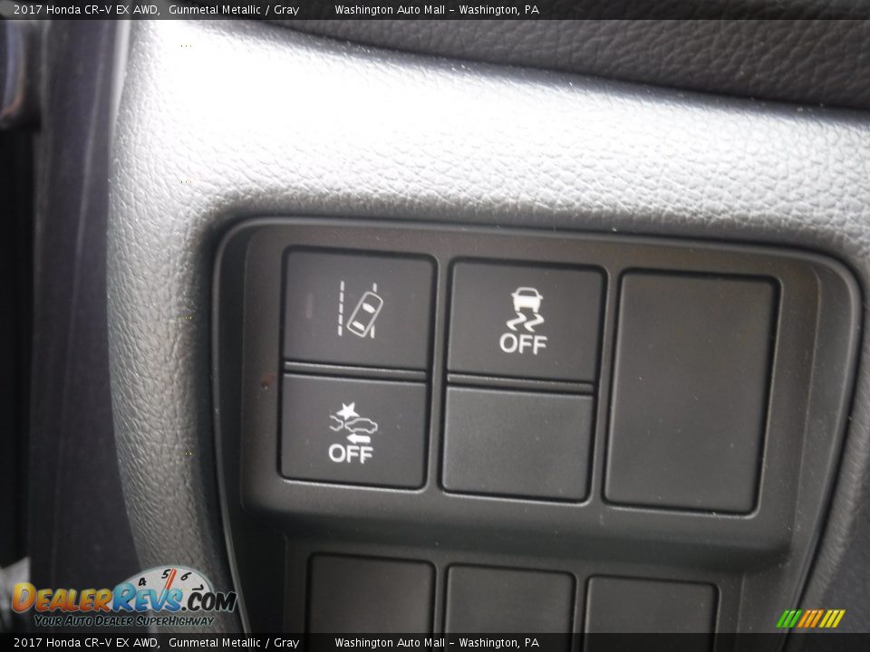 2017 Honda CR-V EX AWD Gunmetal Metallic / Gray Photo #14