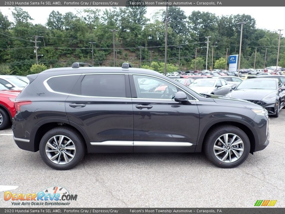 2020 Hyundai Santa Fe SEL AWD Portofino Gray / Espresso/Gray Photo #1
