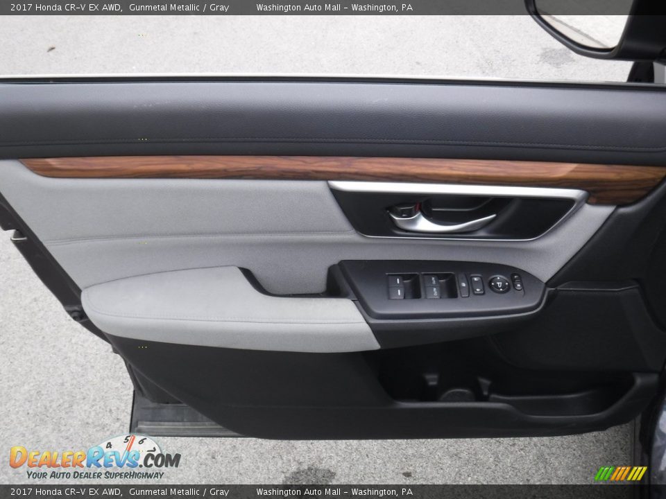 2017 Honda CR-V EX AWD Gunmetal Metallic / Gray Photo #15
