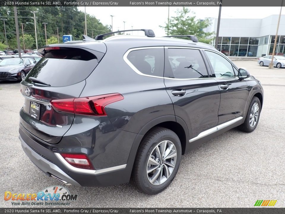 2020 Hyundai Santa Fe SEL AWD Portofino Gray / Espresso/Gray Photo #2