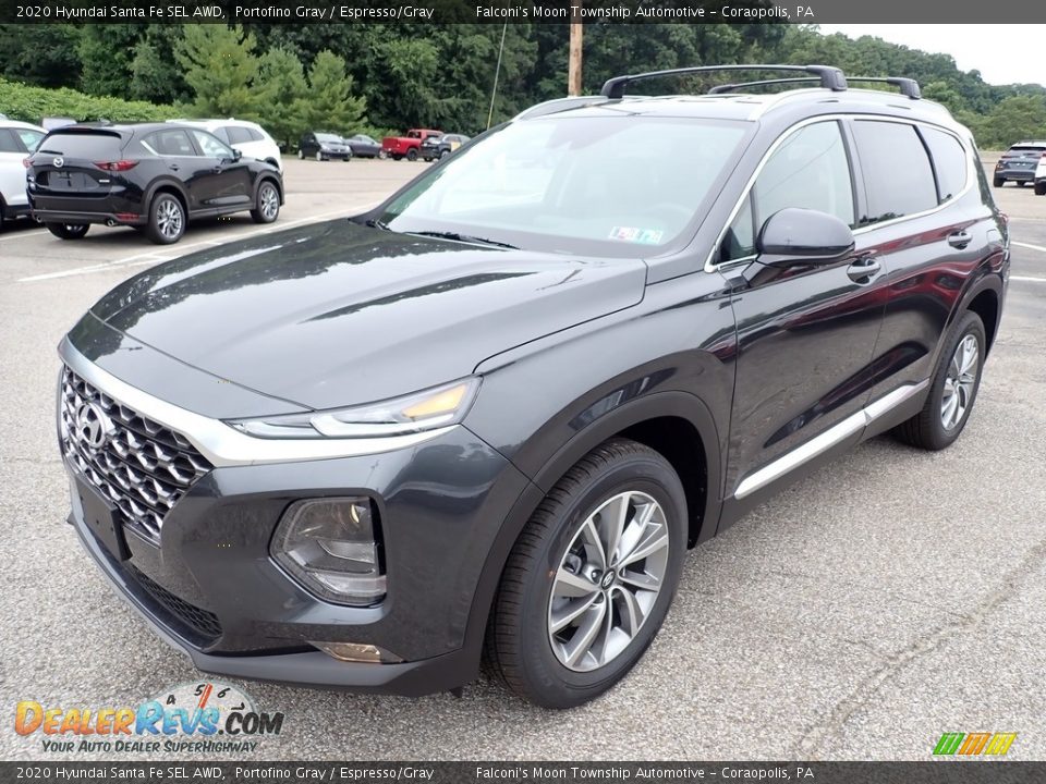 2020 Hyundai Santa Fe SEL AWD Portofino Gray / Espresso/Gray Photo #5