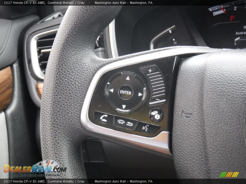 2017 Honda CR-V EX AWD Gunmetal Metallic / Gray Photo #20