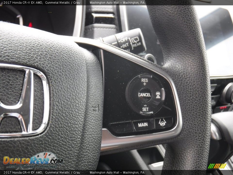2017 Honda CR-V EX AWD Gunmetal Metallic / Gray Photo #21