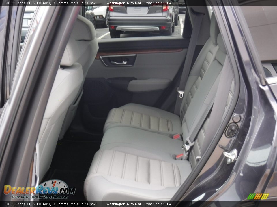 2017 Honda CR-V EX AWD Gunmetal Metallic / Gray Photo #23