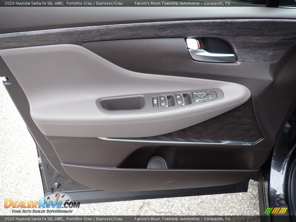 2020 Hyundai Santa Fe SEL AWD Portofino Gray / Espresso/Gray Photo #10