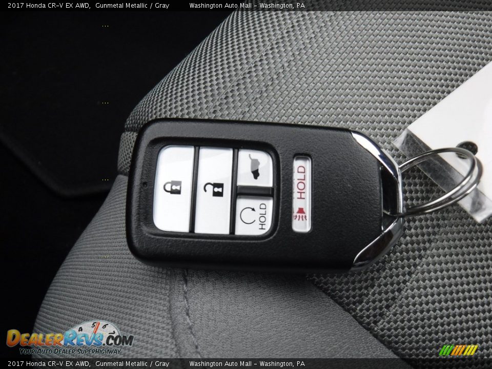 2017 Honda CR-V EX AWD Gunmetal Metallic / Gray Photo #25