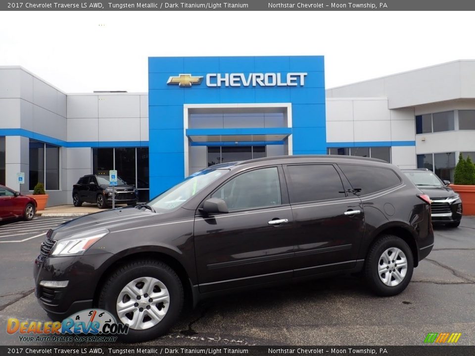 2017 Chevrolet Traverse LS AWD Tungsten Metallic / Dark Titanium/Light Titanium Photo #1