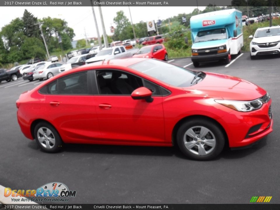 2017 Chevrolet Cruze LS Red Hot / Jet Black Photo #6