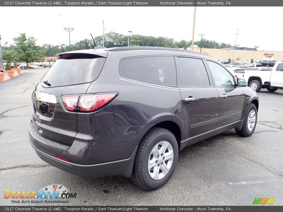 2017 Chevrolet Traverse LS AWD Tungsten Metallic / Dark Titanium/Light Titanium Photo #9