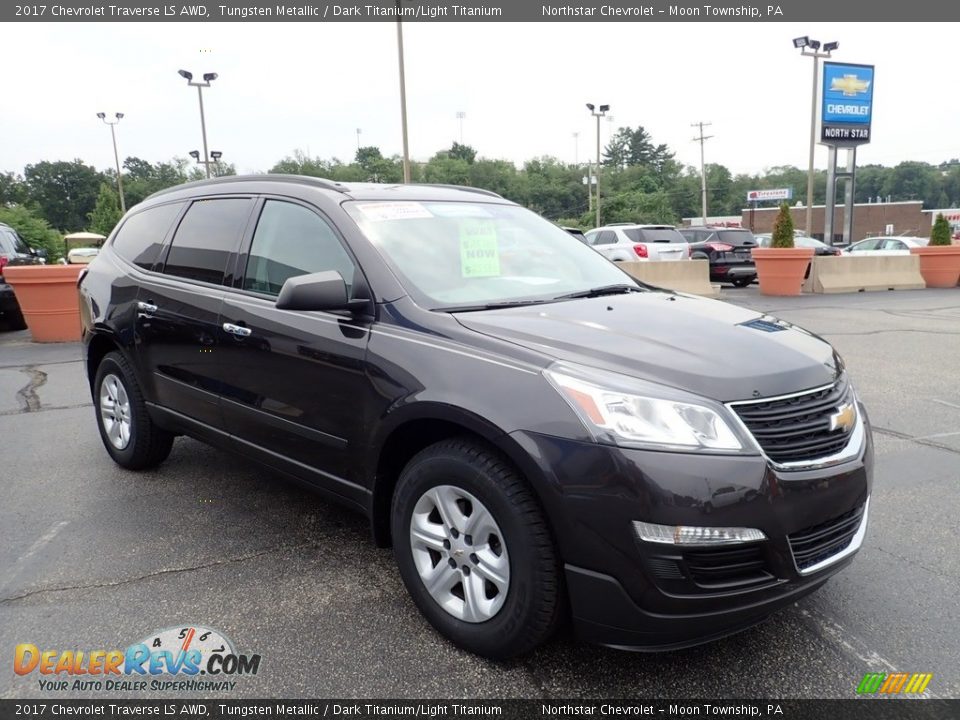2017 Chevrolet Traverse LS AWD Tungsten Metallic / Dark Titanium/Light Titanium Photo #11