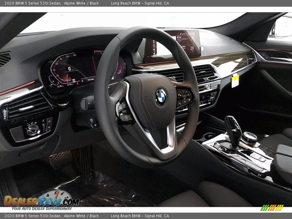 2020 BMW 5 Series 530i Sedan Alpine White / Black Photo #7