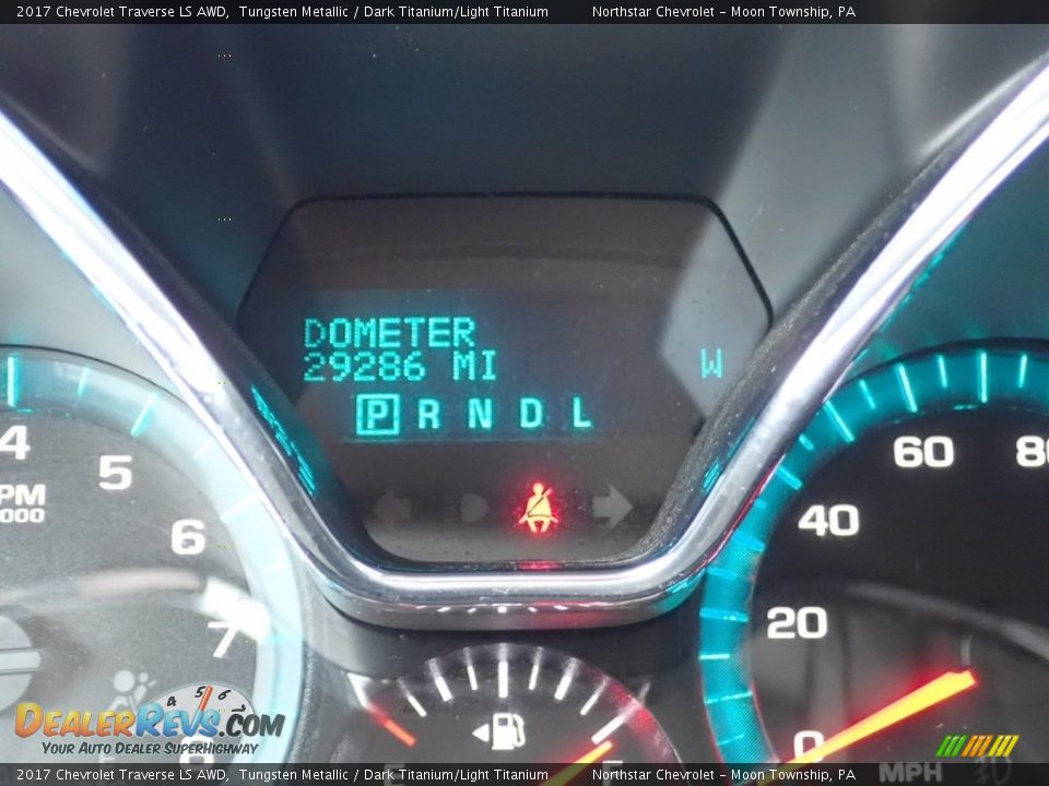 2017 Chevrolet Traverse LS AWD Tungsten Metallic / Dark Titanium/Light Titanium Photo #29