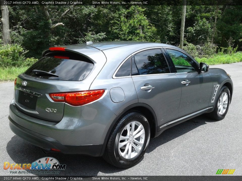 2017 Infiniti QX70 AWD Graphite Shadow / Graphite Photo #6