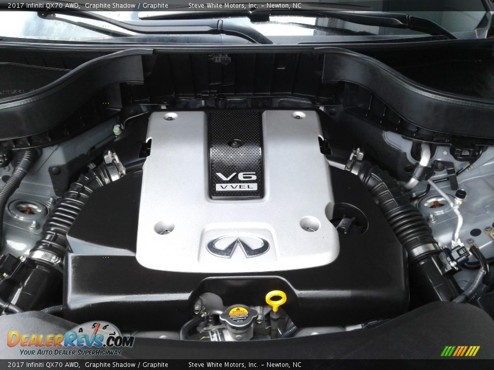 2017 Infiniti QX70 AWD 3.7 Liter DOHC 24-Valve CVCTS V6 Engine Photo #9