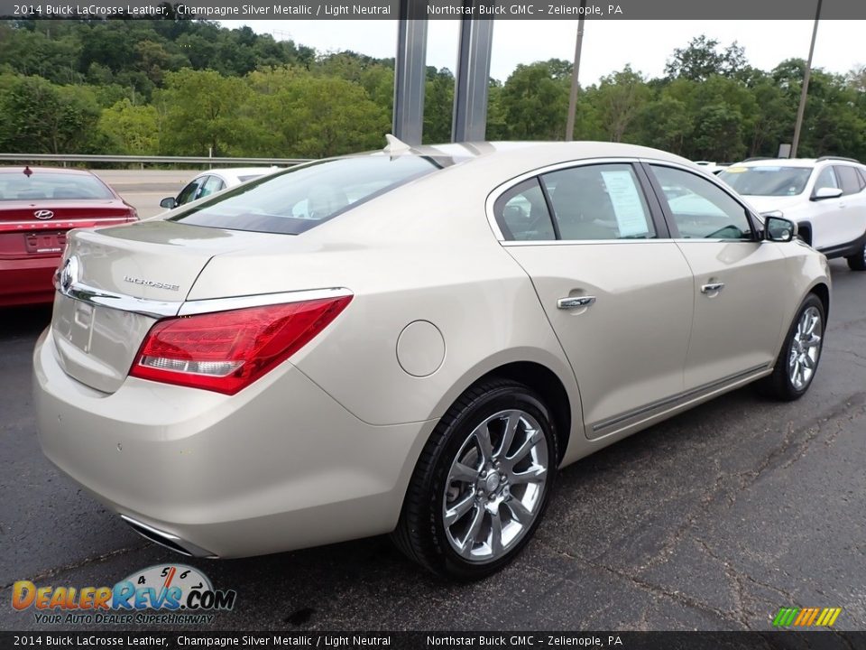 2014 Buick LaCrosse Leather Champagne Silver Metallic / Light Neutral Photo #10