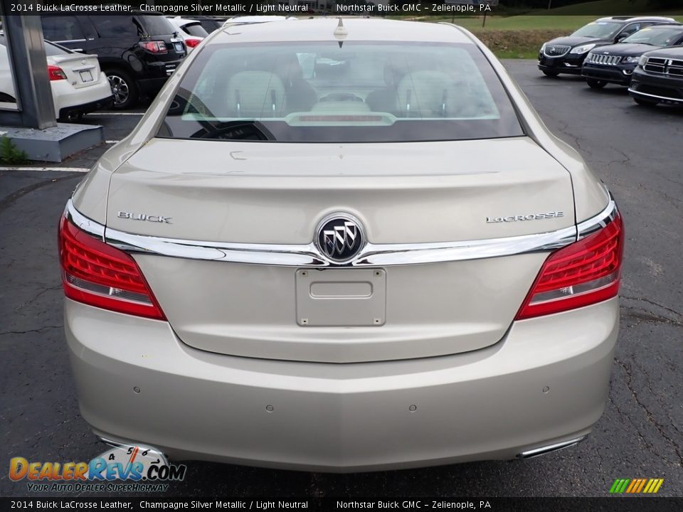 2014 Buick LaCrosse Leather Champagne Silver Metallic / Light Neutral Photo #11