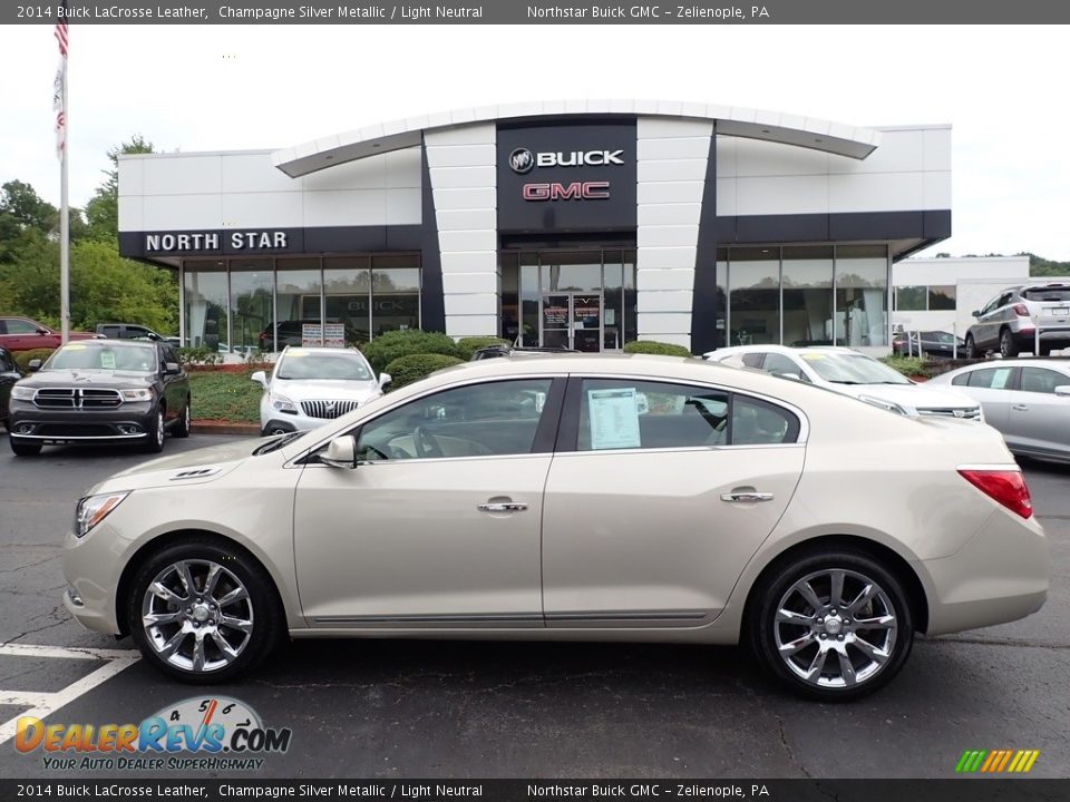 2014 Buick LaCrosse Leather Champagne Silver Metallic / Light Neutral Photo #14