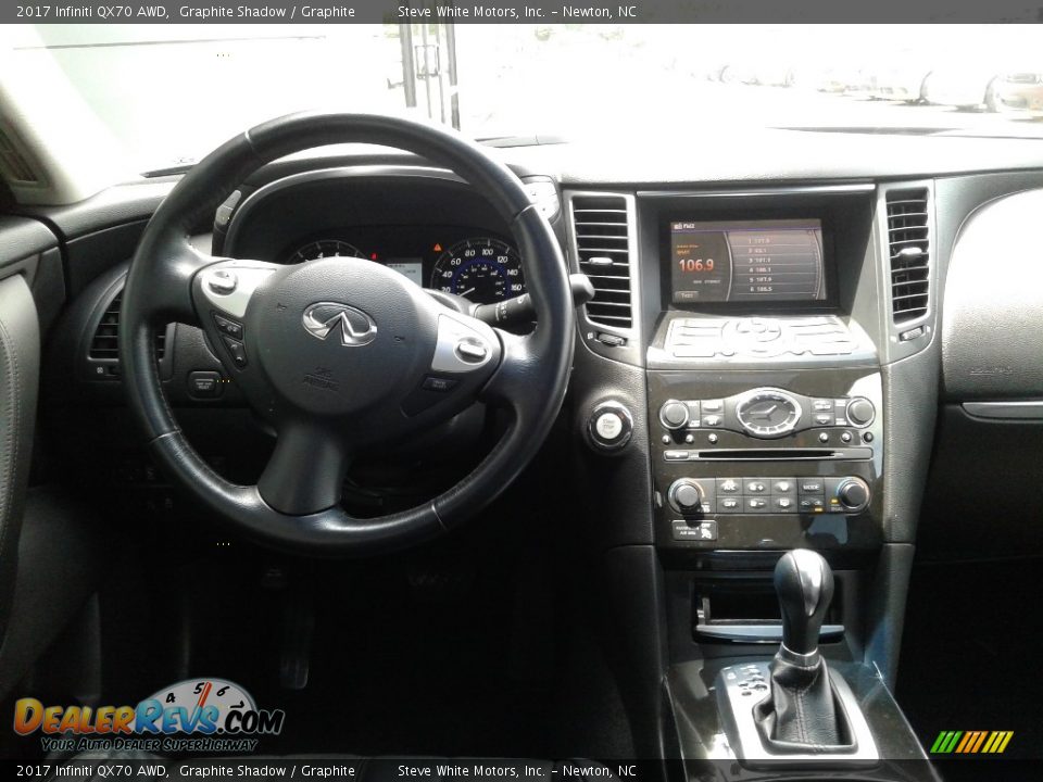 2017 Infiniti QX70 AWD Graphite Shadow / Graphite Photo #17