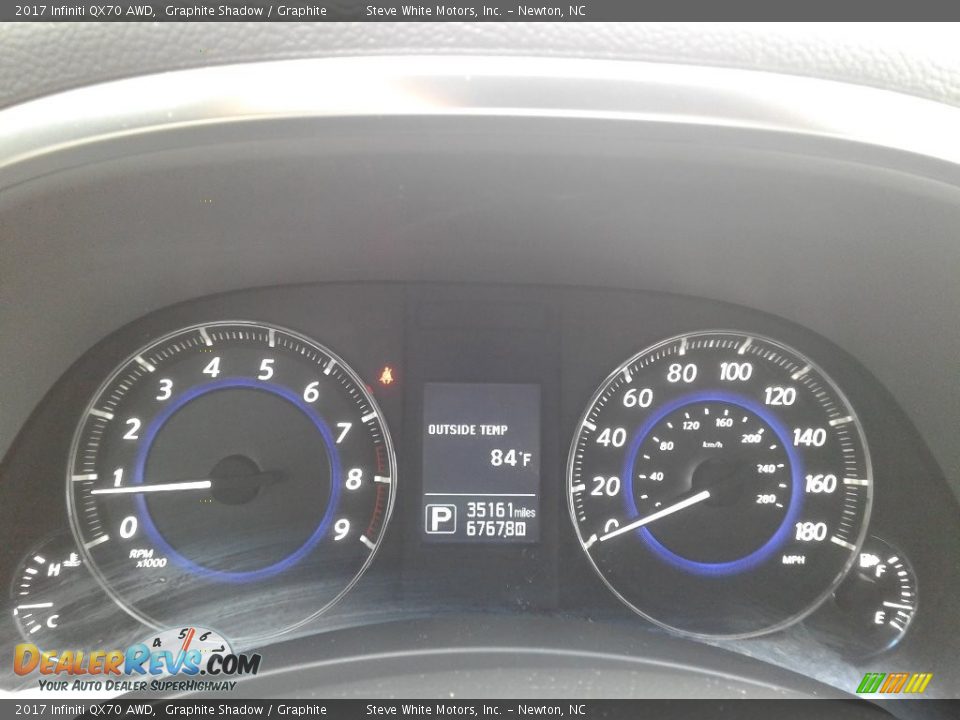 2017 Infiniti QX70 AWD Gauges Photo #20