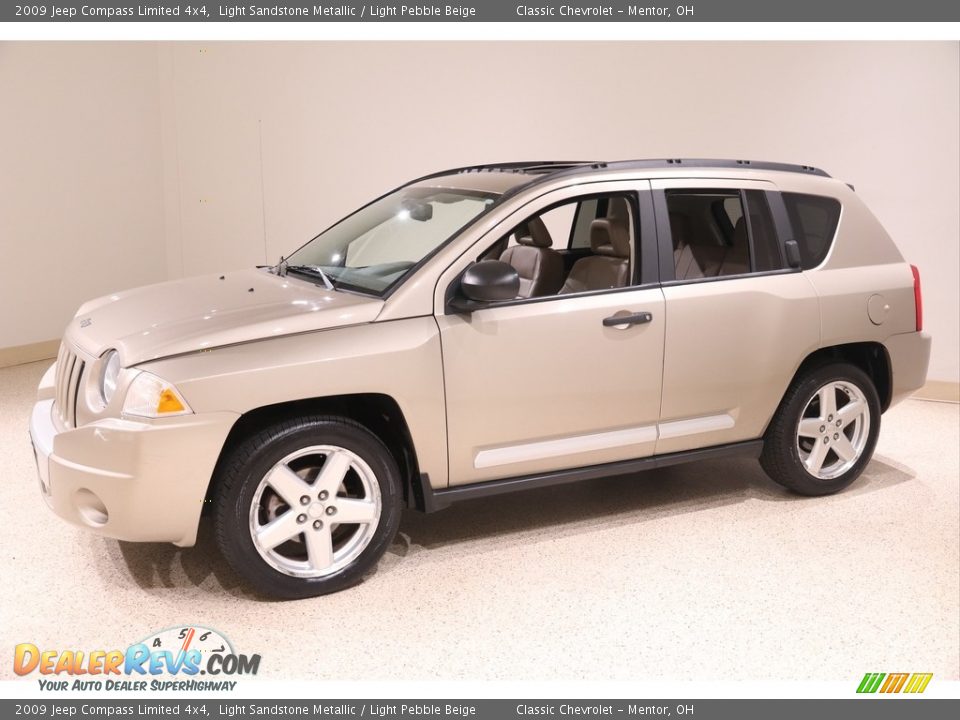 Light Sandstone Metallic 2009 Jeep Compass Limited 4x4 Photo #3